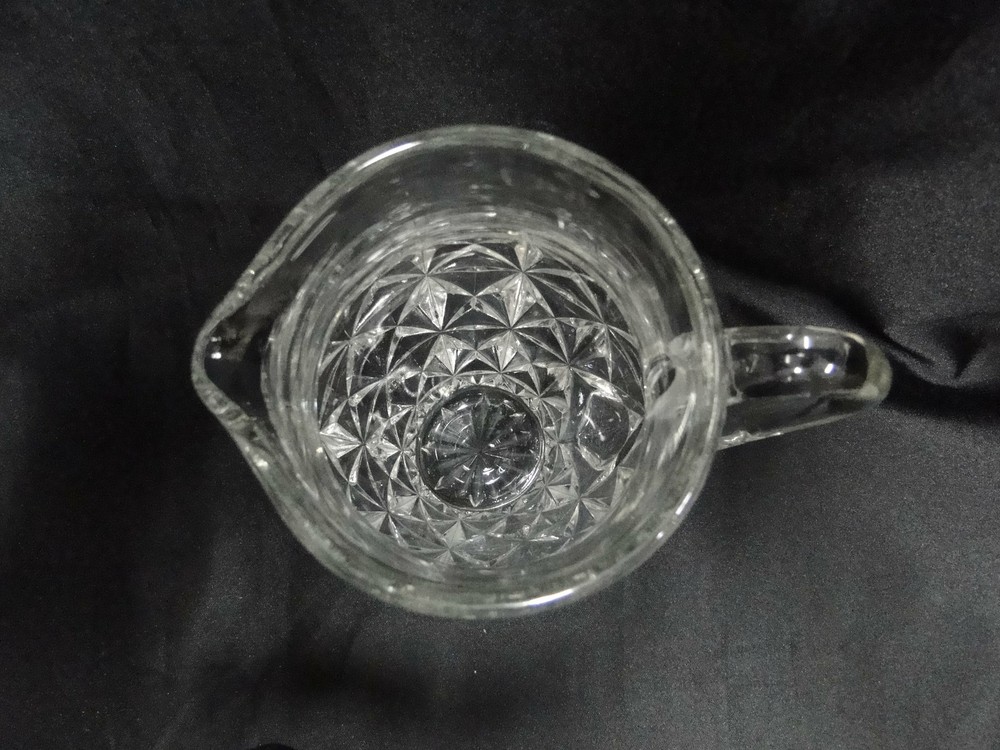 Tiffin Williamsburg Pressed, Raised Points: Pitcher, 5 3/4" Tall, As Is