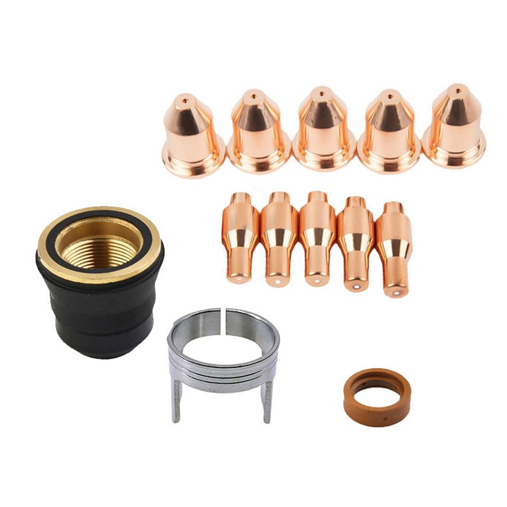 Titanium 45A Plasma Cutter Nozzle And Electrode Replacement Kit 13PCS