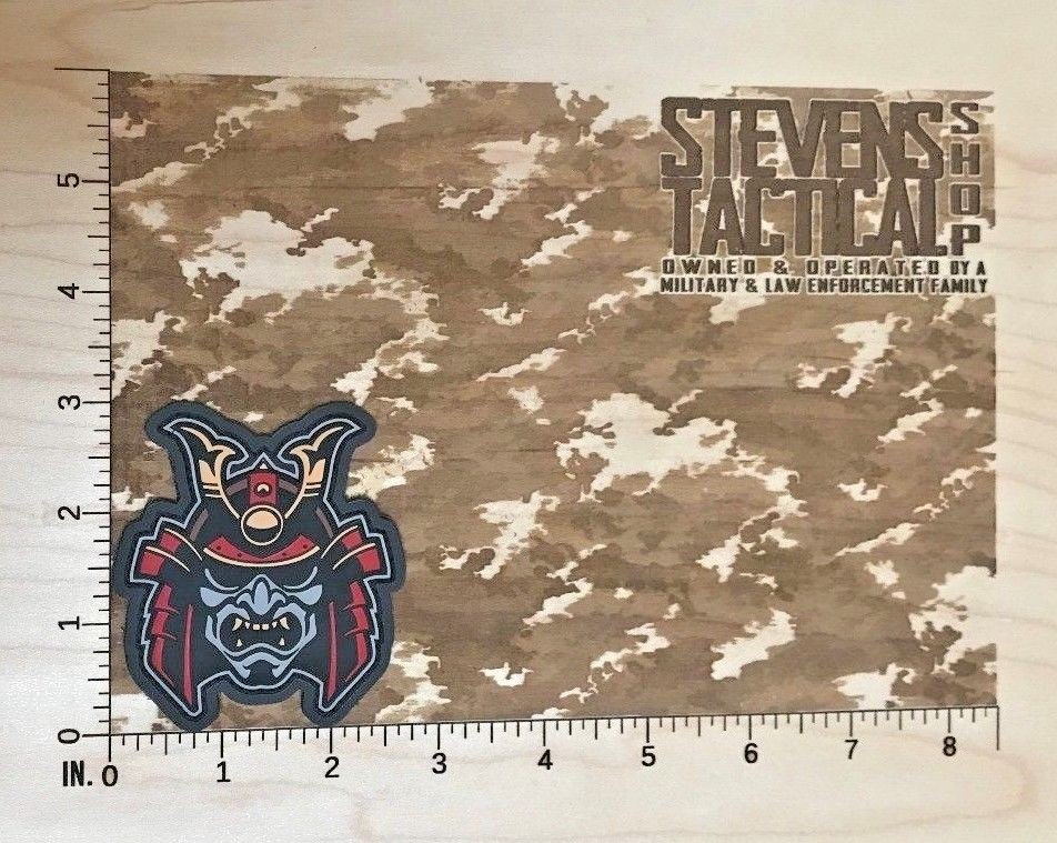 Samurai Head PVC Morale Patch