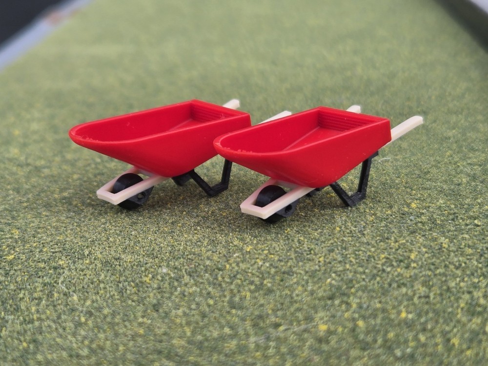 1/50 Scale Wheel Barrow in Red *2 Pack*