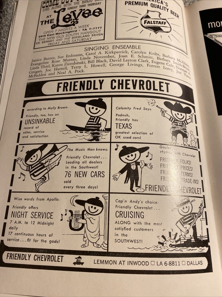 Show Boat Program, Dallas Summer Musical 1963