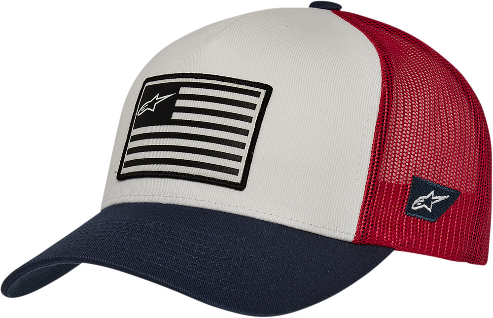 Alpinestars Flag Hat White/Navy/Red