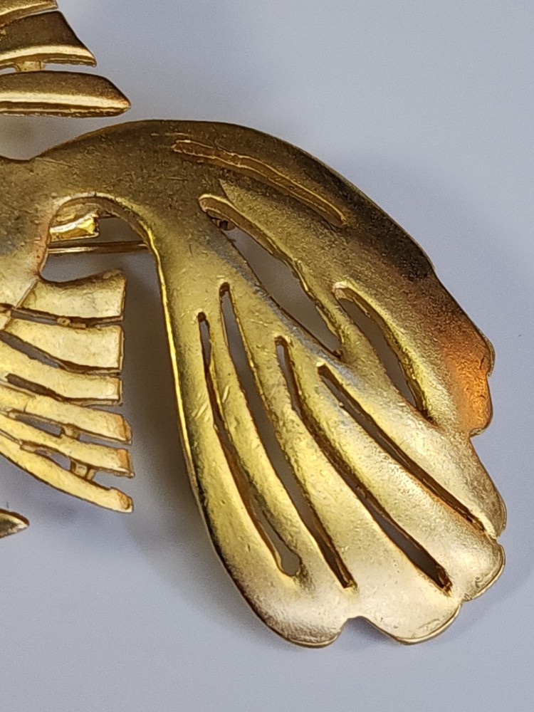 Gold Fish Lapel Pin Large Size