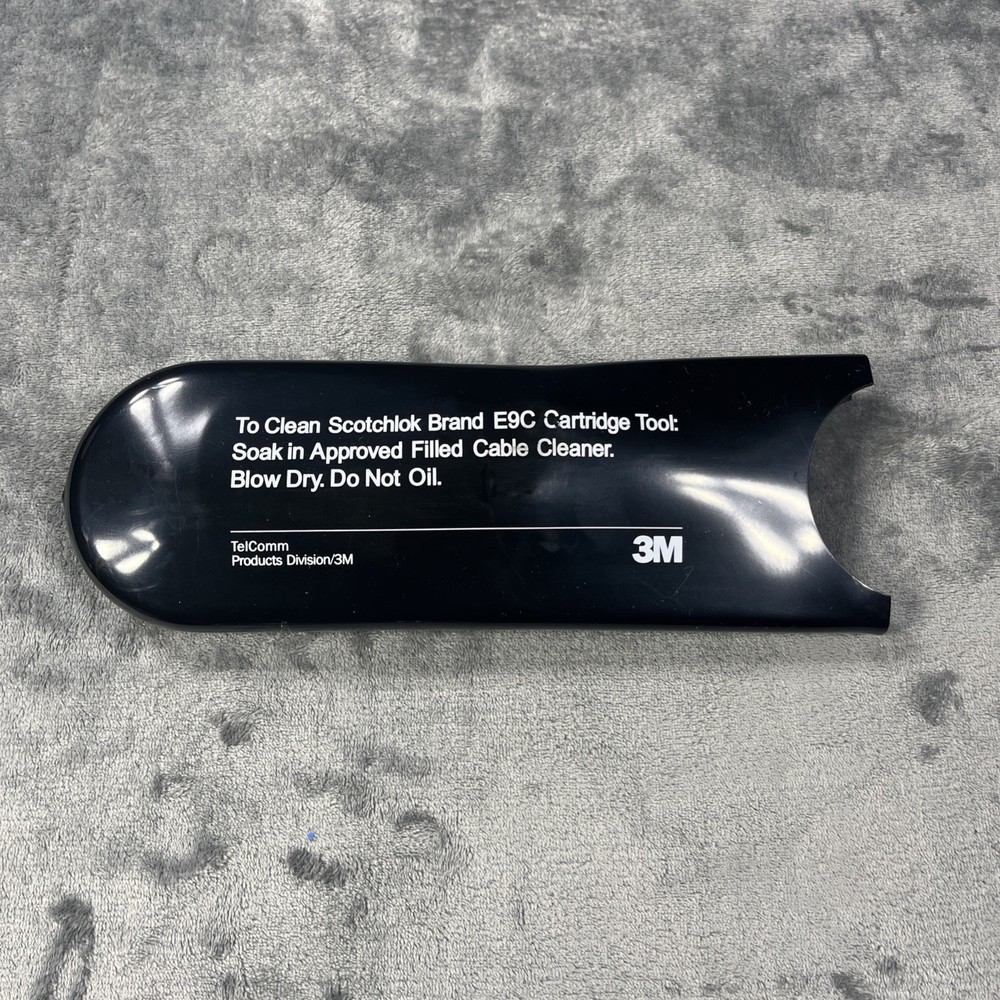 3M SCOTCHLOCK E-9C Cartridge Tool Crimping Connector Black Case TelComm EUC
