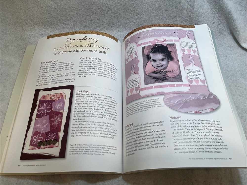 Keepsakes Scrapbook Tips And Techniques Leisure Arts Publication Trade Paperback
