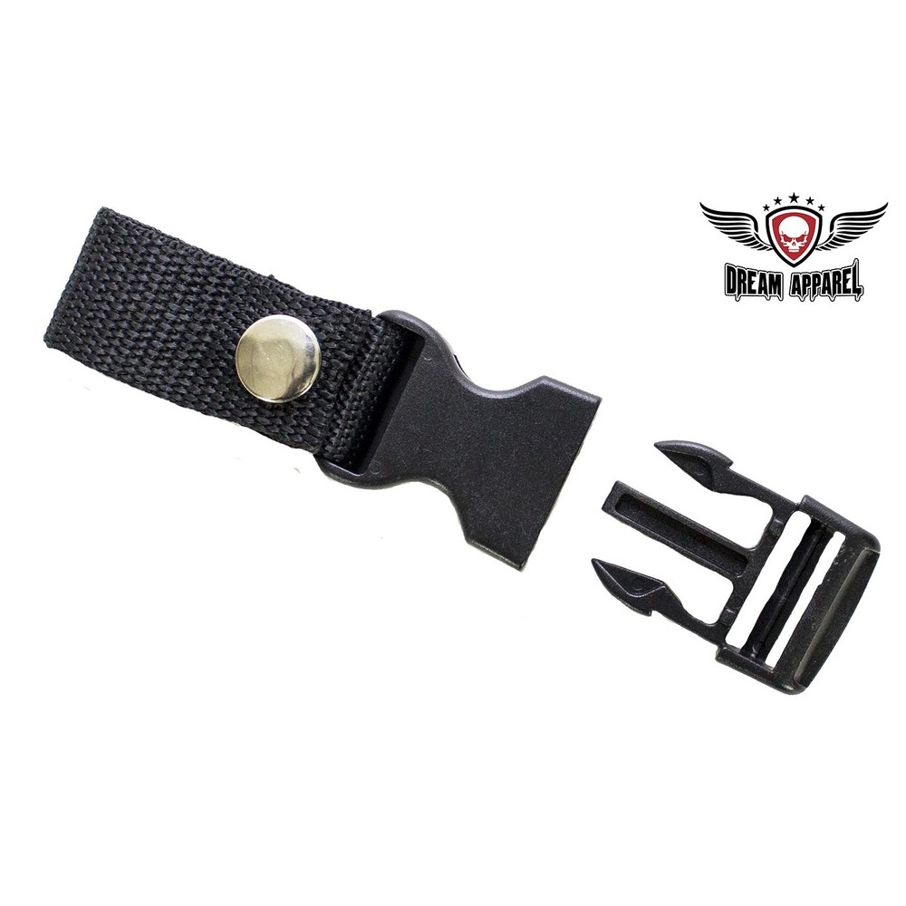 1" Motorcycle Helmet Quick Release Clip with Snap