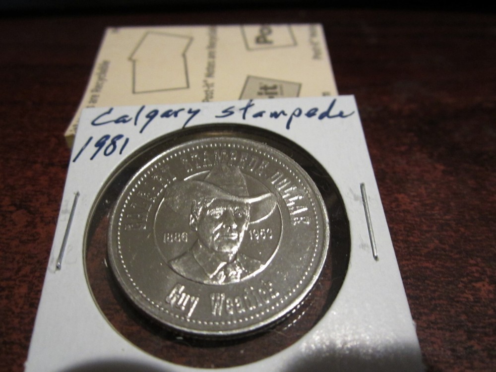 1981 - Calgary Stampede - Boot - Commemorative - Canada Trade Dollar