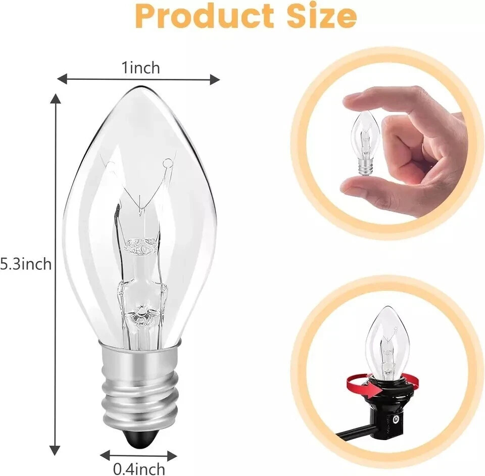 Flea Trap Light Bulb Replacement, 10 Pack 7W Replacement Bulbs for Flea Traps in