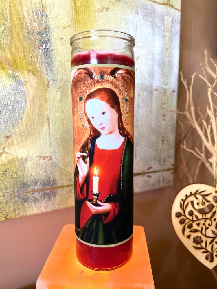 Magdalena Vigil 7 Day Red Devotional Candle
