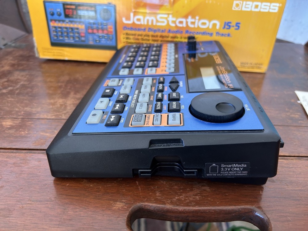 Boss JS-5 Jam Station Backing Machine w/ Power Supply & Manual - Original Box