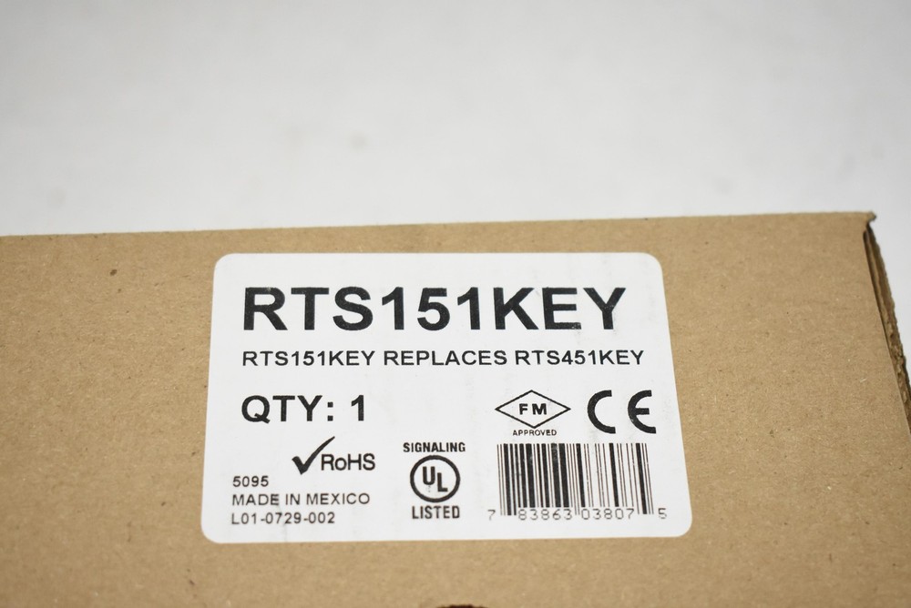 System Sensor RTS151KEY White Remote Test Station Key Switch Smoke Detector