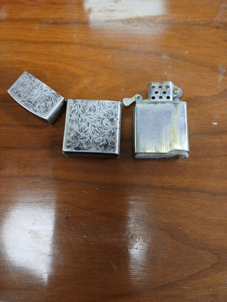 Antique Vintage Sterling Silver Cigarette Lighter