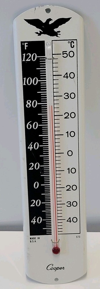 Cooper Black Eagle 10" Wall Hanging Thermometer