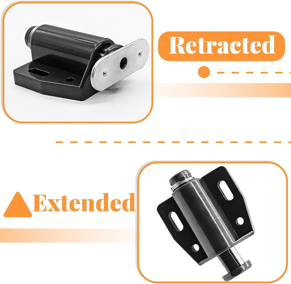 2 Pack Cabinet Magnetic Touch Latch, Push to Open Catches Magnet Push Release La