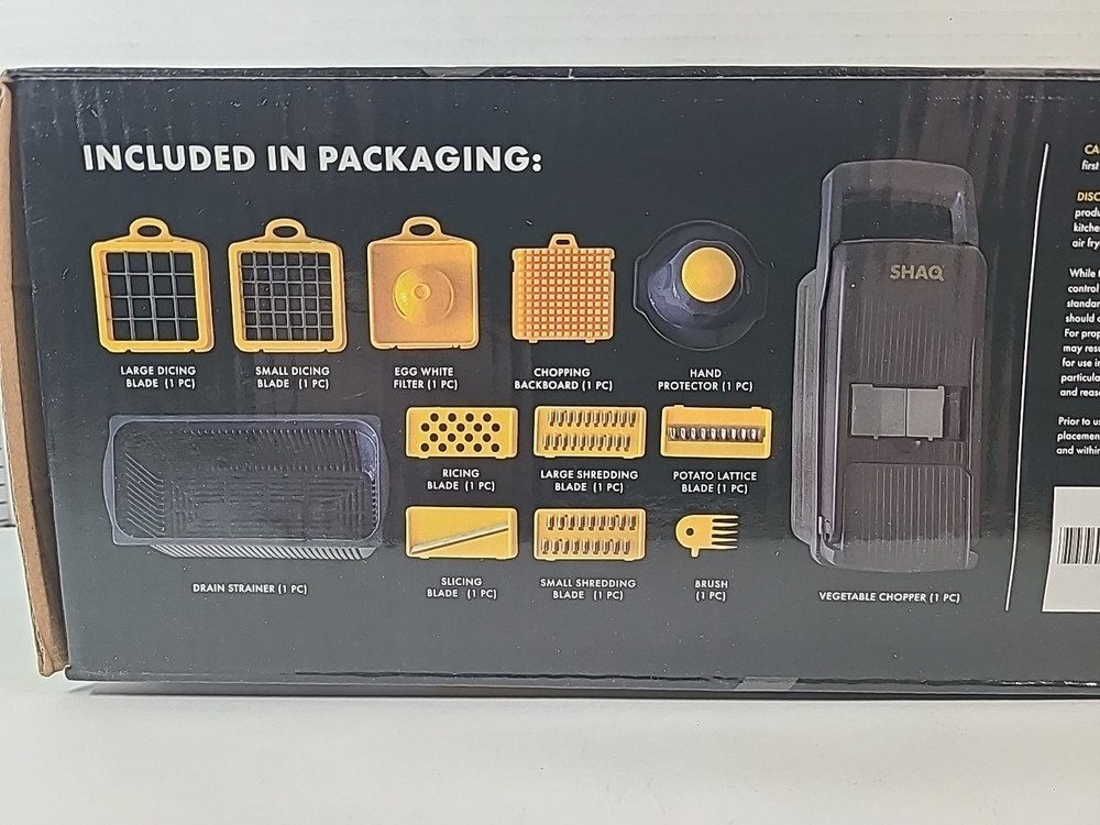 Shaq Multipurpose Vegetable Chopper With Five Different Blades And More