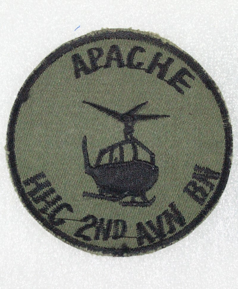 Army Patch: HHC 2nd Aviation Battalion "Apache" (pocket patch)