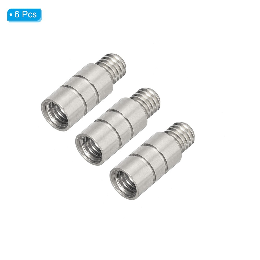 6Pcs Dart Weights 2g Brass Add Accentuator 2BA Thread Silver Tone