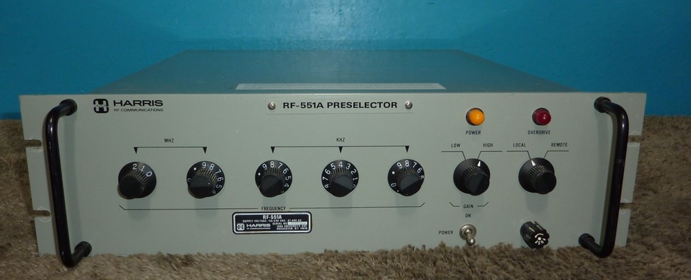 Harris RF-551A Preselector Very Good Condition