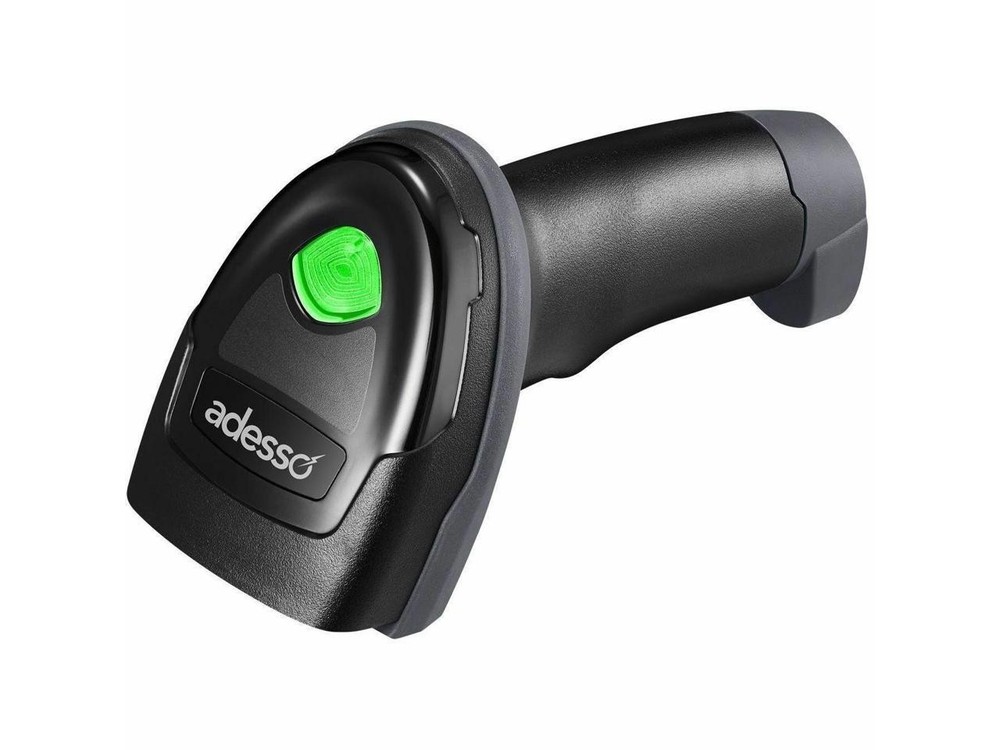Adesso Wireless/Bluetooth/Wired 2D Barcode Scanner with Charging Cradle - Cable/