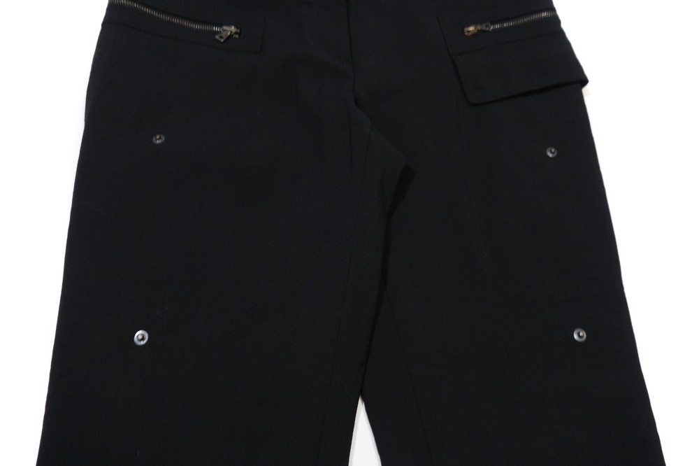 Prada 00s Mainline Wool Blend Tactical Cargo Pocket Pants