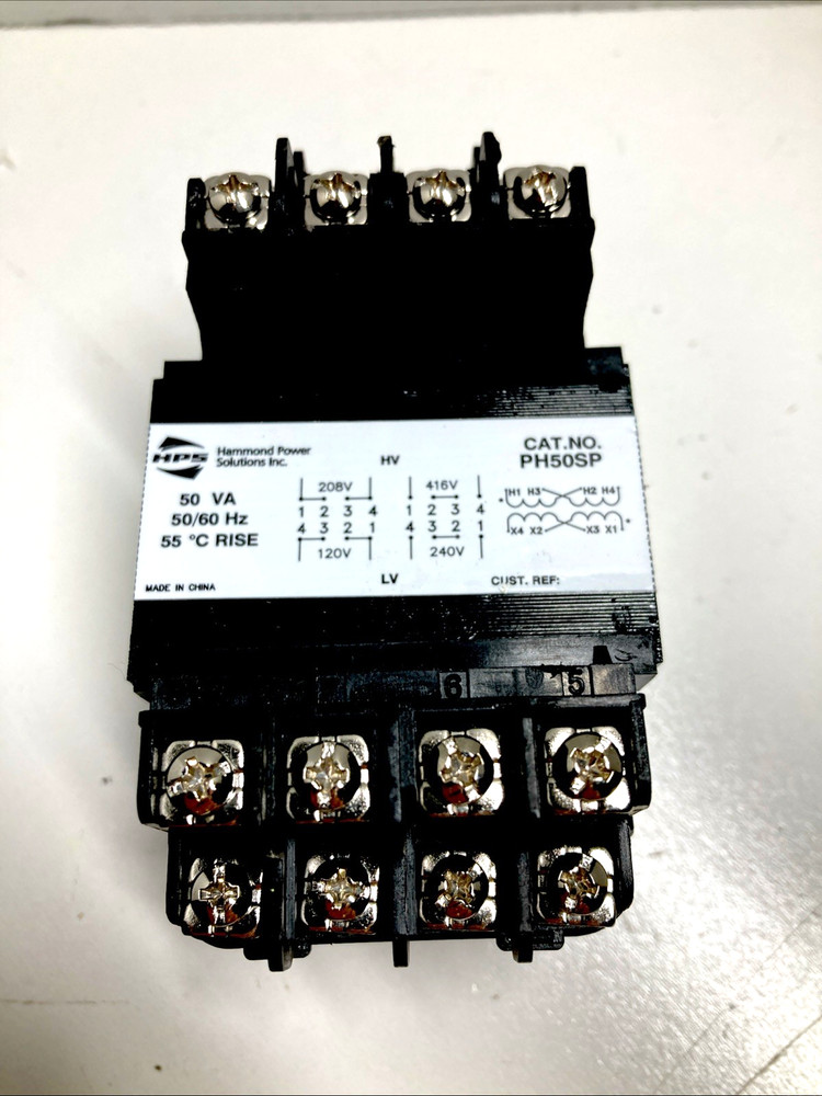 HAMMOND PH50SP POWER SOLUTIONS  INDUSTRIAL CONTROL TRANSFORMER