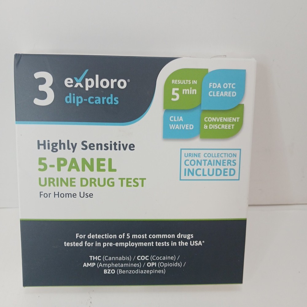 15 Exploro Test Strips Highly Sensitive THC Urine Test For Home Use 01/2026