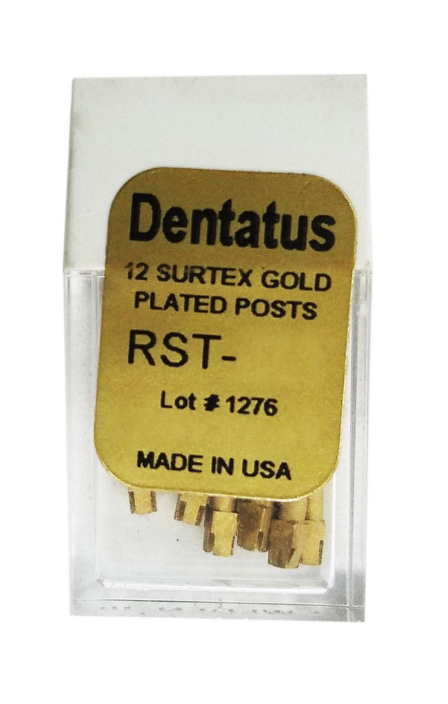 Dentatus 12 SURTEX Gold Plated Posts Screw Post System Refill S1 S2 S3