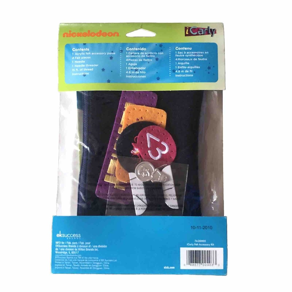 Nickelodeon iCarly Felt Accessory Kit 9 Pcs Age 8+