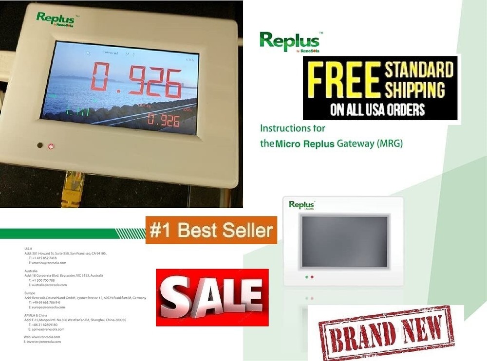 Replus Screen Display Solar Inverter Monitor