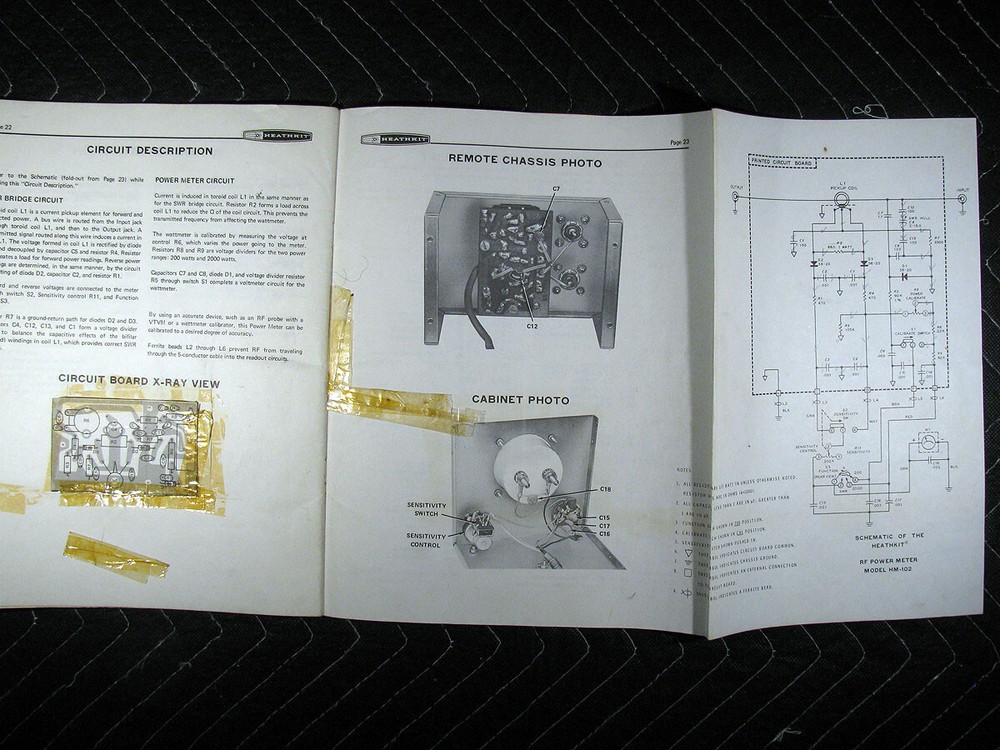 Genuine Heathkit HM-102 RF Power Meter Assembly Manual