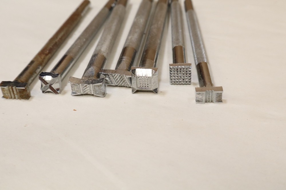 Craftool Leather Stamp / Punch Stamps 7 pcs