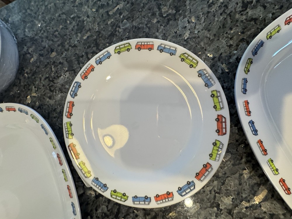 Cool Out Melamine Dinnerware VW Camper Van Service for 12