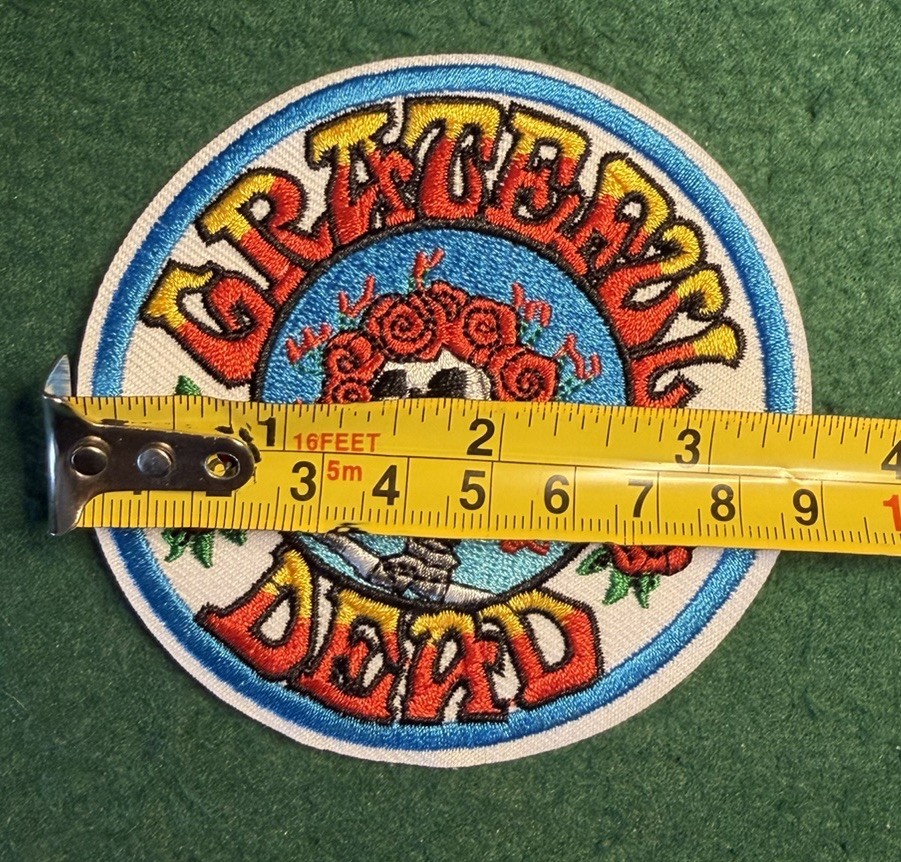 3.5-inch Grateful Dead Iron or Sew-on Patch