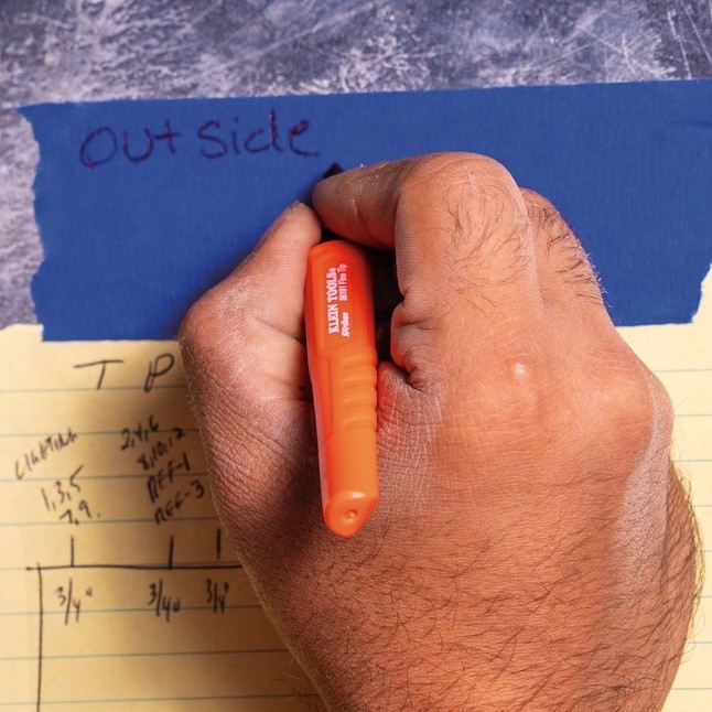 Klein Tools Skribes Fine Tip Permanent Markers, Black, 4-Pack