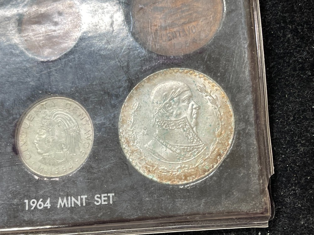 1964 Mexico 6 Coins Mint Set #2