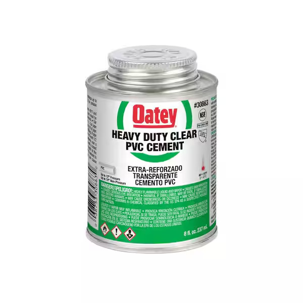 8 Oz. Heavy-Duty Clear PVC Cement