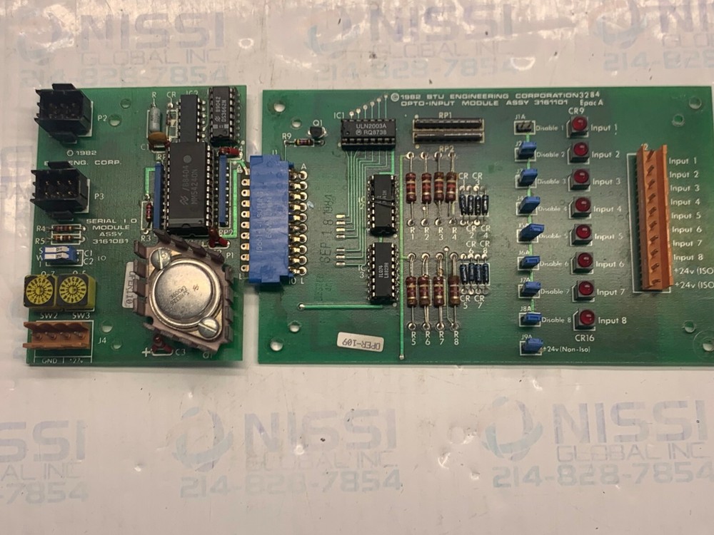 BTU ENGINEERING CORP 3161101 OPTO-INPUT MODULE