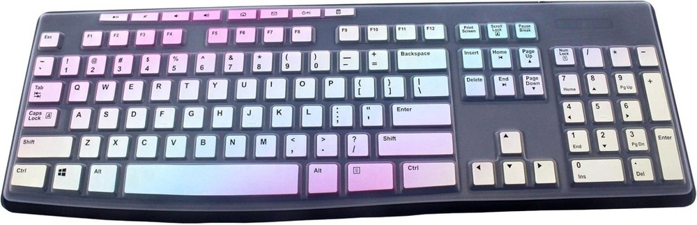 Personalized Colorful Keyboard Protector Compatible with Logitech K200 K260 K270