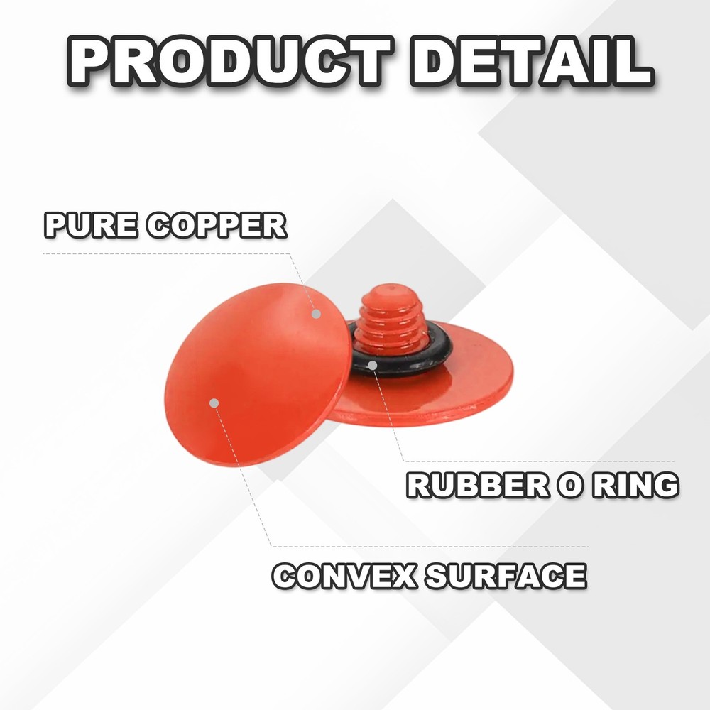 Camera Shutter Button, 3Pcs 10mm Convex Surface Shutter Release Buttons Orange