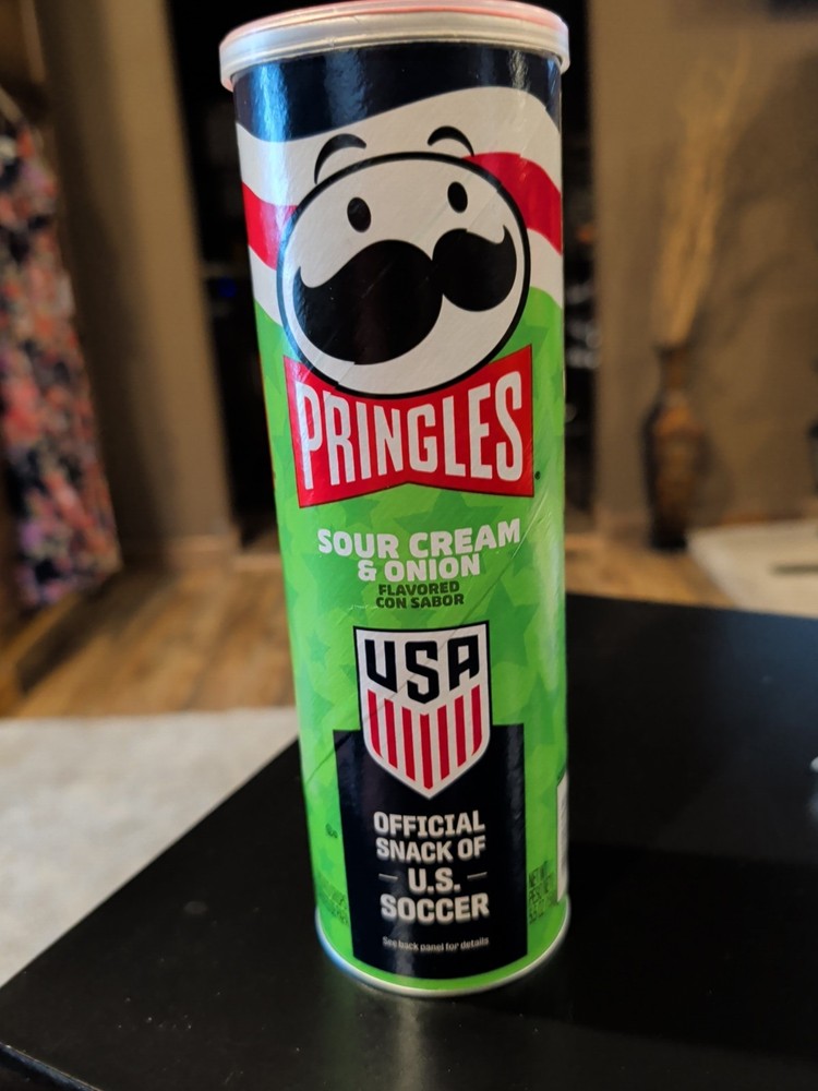 Empty 124g Pringles Factory Sealed Can No Chips