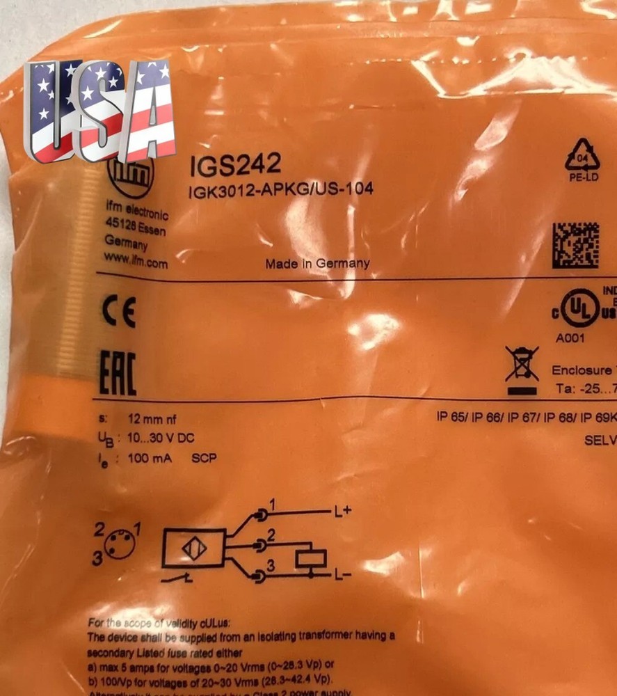 1PCS NEW IFM IGS242 Proximity Switch