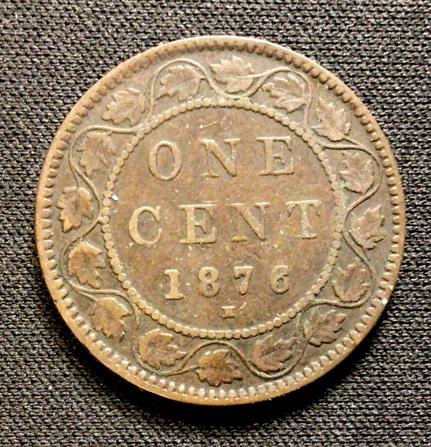 1876 H Canada Large Cent! ENN Coins