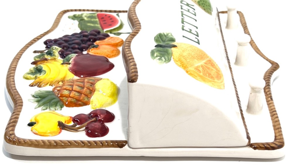 KK Fruit Paradise Mixed Fruit Ceramic Key & Mail Holder