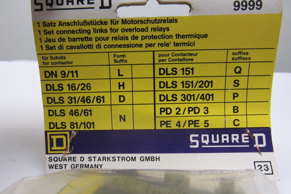 Square D 9999 MTK 1 Conversion Kit For Separate Mounting Overload Relay