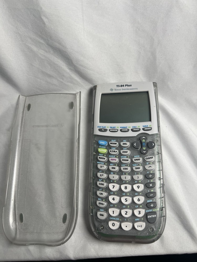 Texas Instruments TI-84 Plus Graphing Calculator Clear Cover