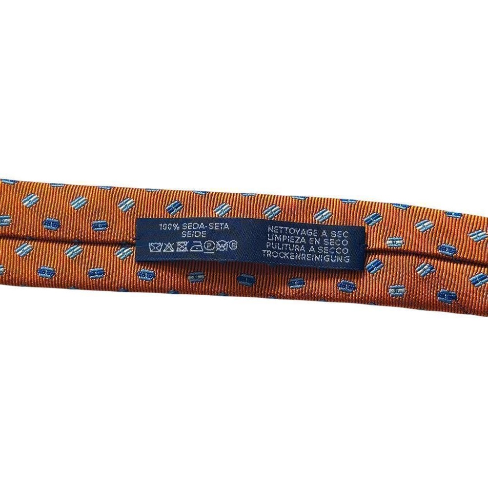 Hermes Silk Tie H Pattern Pegasus Jacquard Luxury Used