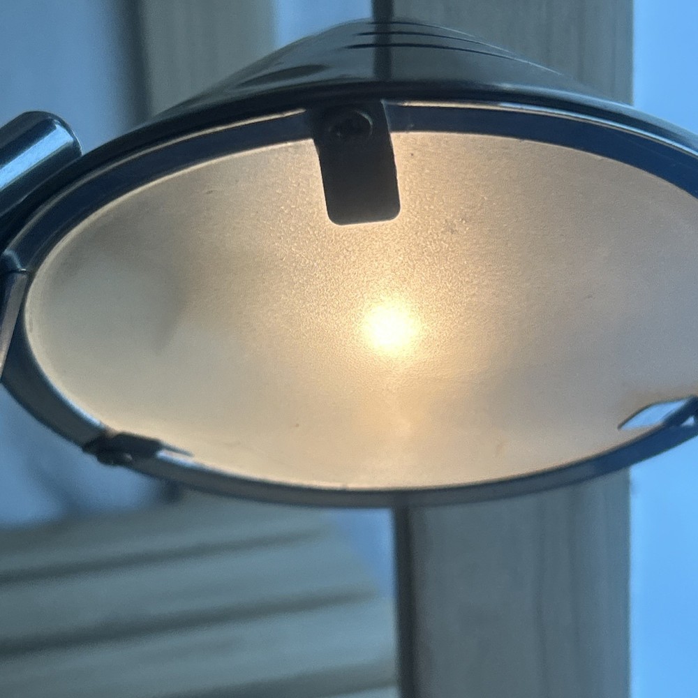 Vintage Argos Brushed Steel Angular Halogen Lamp 3x Pivot Points Work Lamp