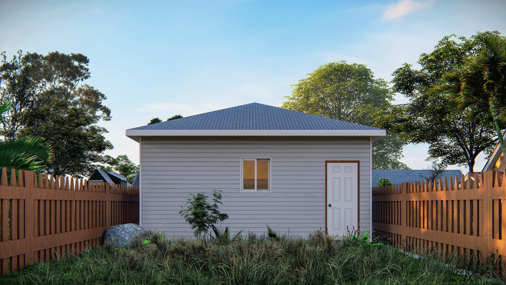 20’x25’ Garage Plans – Includes Floor Plan, Elevations, Sections, Foundation
