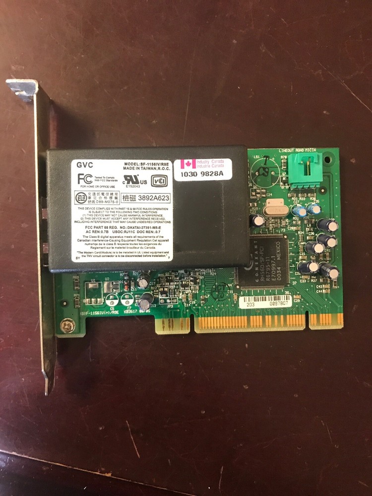 Dell Dimension Model SF-1156IV/R9E PCI Modem
