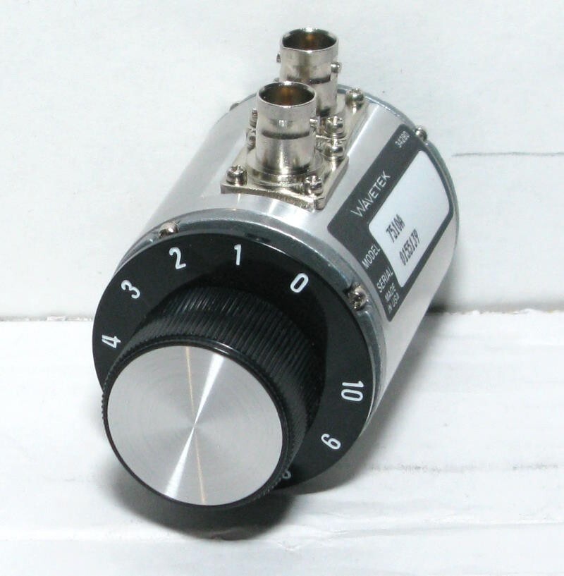 WAVETEK Model 7510A -  75 Ohm Step Attenuator - 0-10 dB - 1 dB Per Step